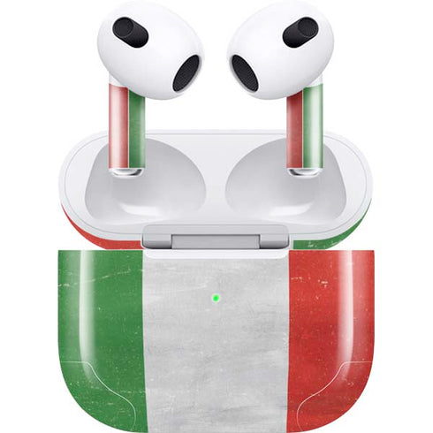 Italy Flag Distressed Apple AirPods (3rd Gen 2021) Skin